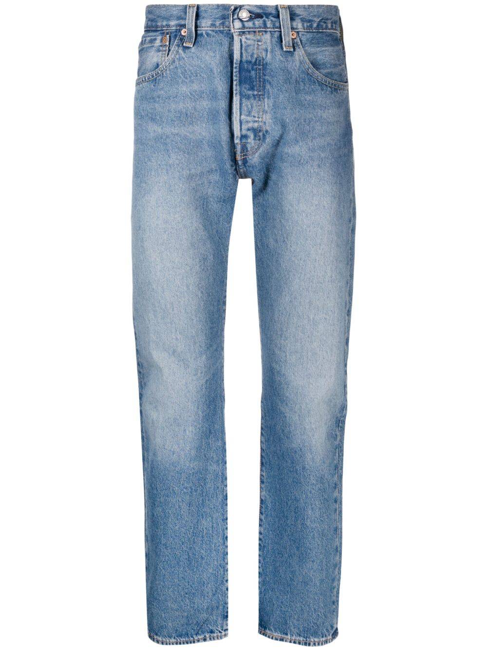 Levi's - 501 straight-jeans - herr - bomull - 36/32 - Blå