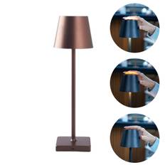 BREND BR-2228 Trådløs Bordlampe til Indendørs og Udendørs – Dæmpbar - Messing