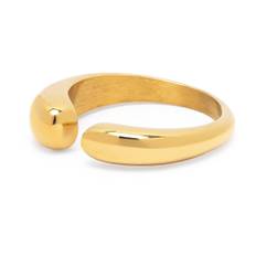 Nialaya, Accessoarer, Dam, 56 MM, Classic Cuff Ring in Gold