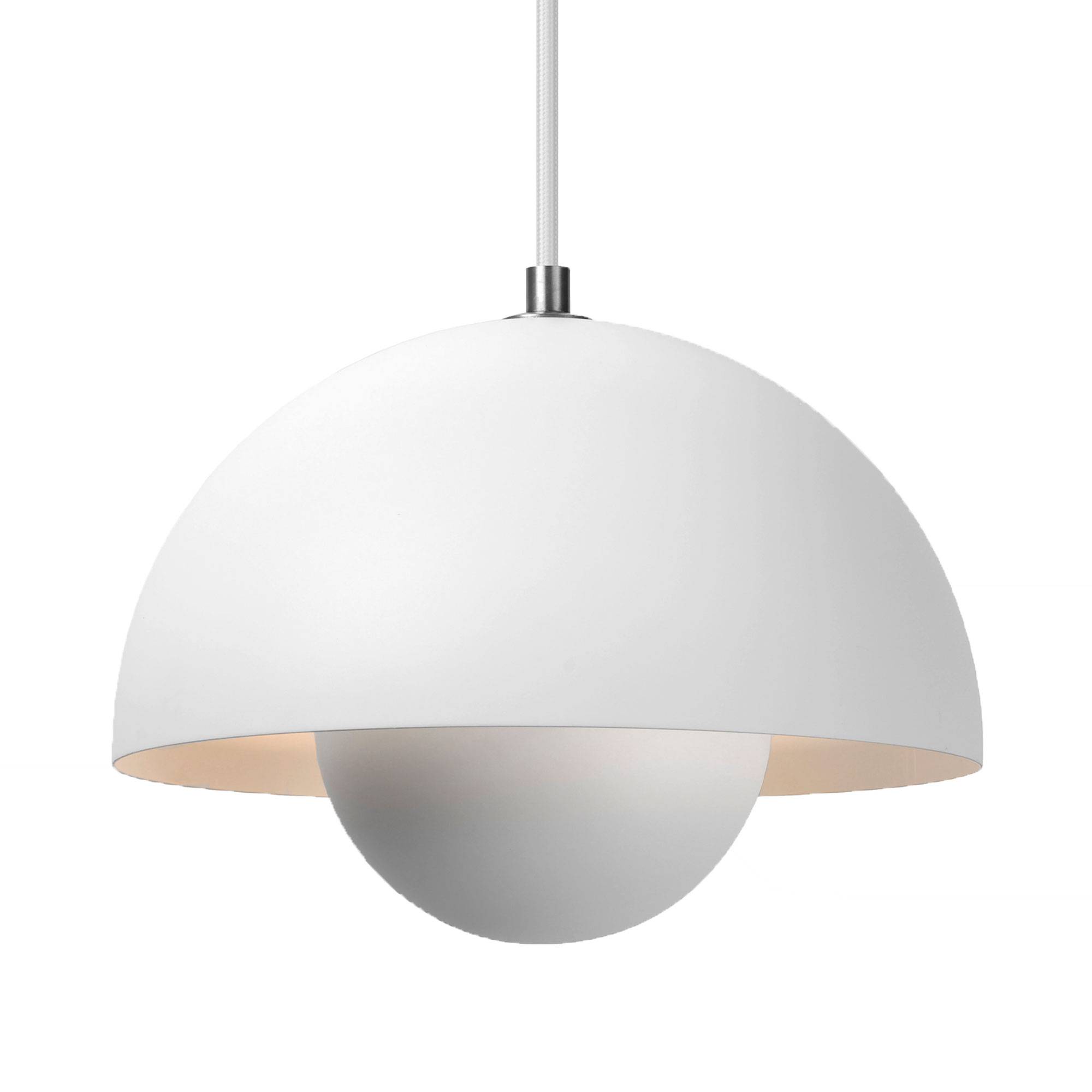 Flowerpot VP7 Pendel, Ø37 cm, af Verner Panton Matt White.