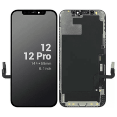 iPhone 12 / 12 Pro Skärm LCD Display Glas med Skärmklister - Livstidsgaranti