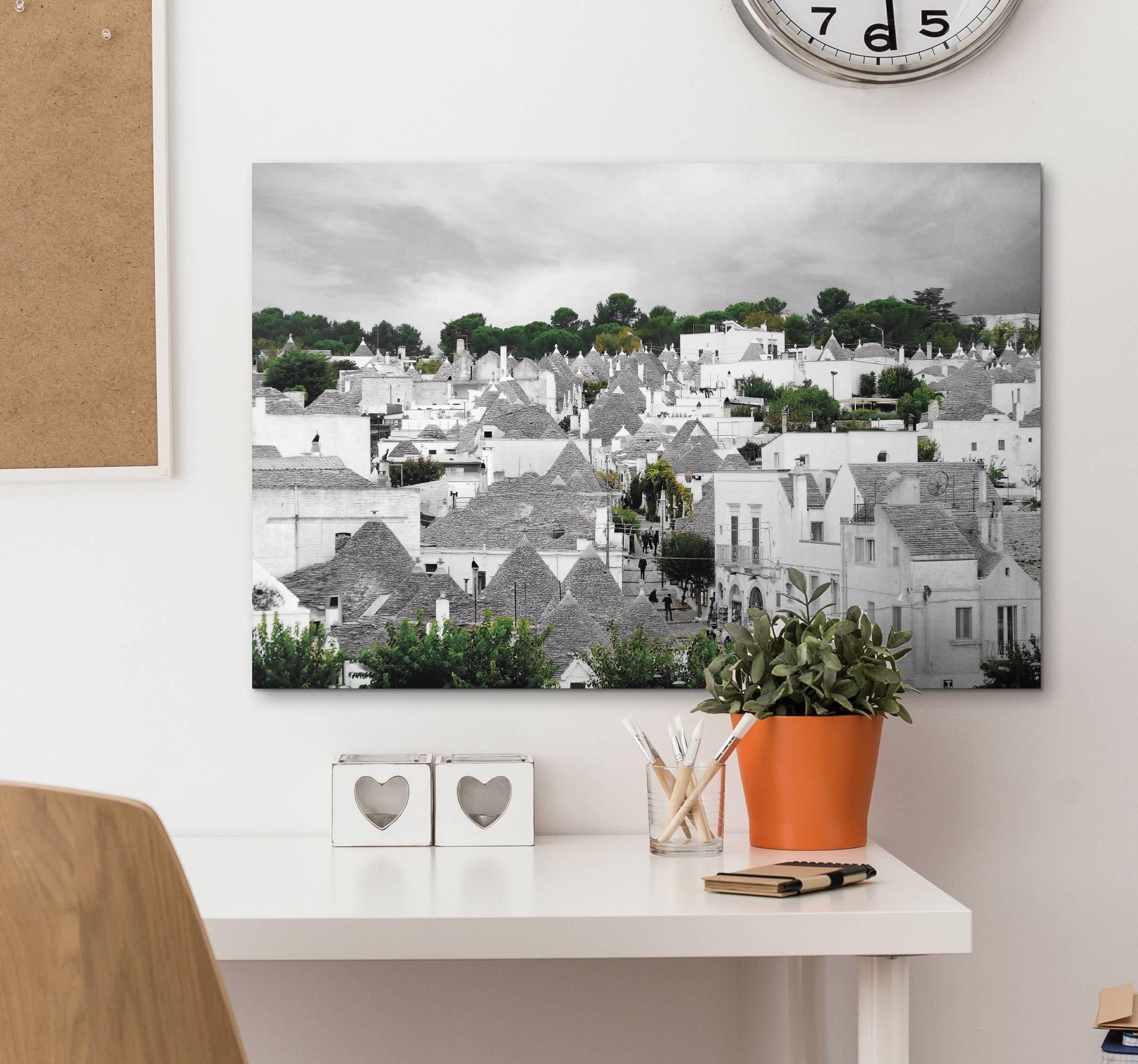 Alberobello trulli city skyline canvas tavla