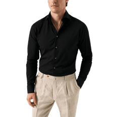 Eton Bomullsskjorta Med Fyrvägsstretch Slim Fit Skjortor Herr Svart 36