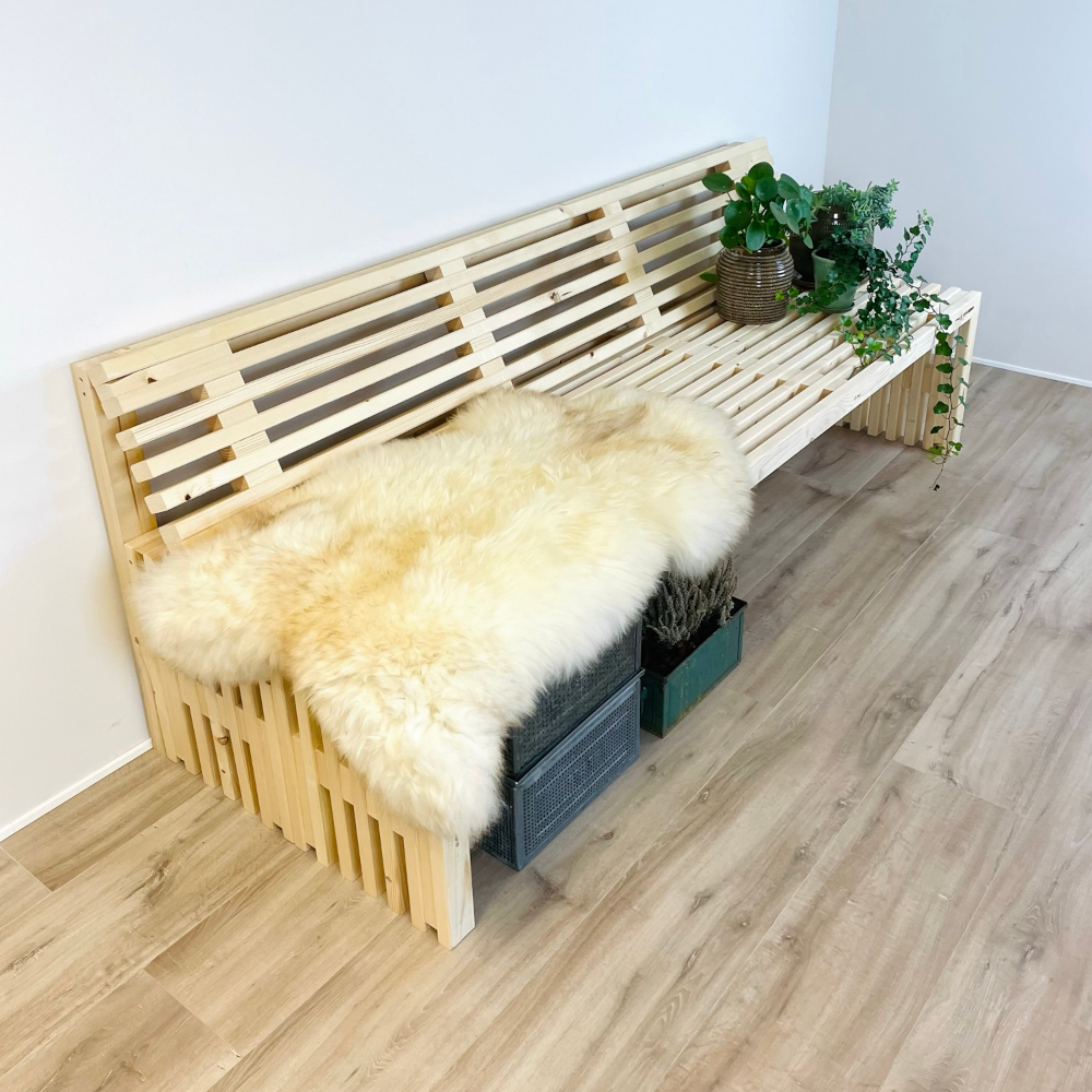 Daybed med Ryglæn | nye traller | 160 cm.