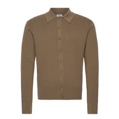 FILIPPA K Cotton Merino Knit Shirt |Khaki green |L