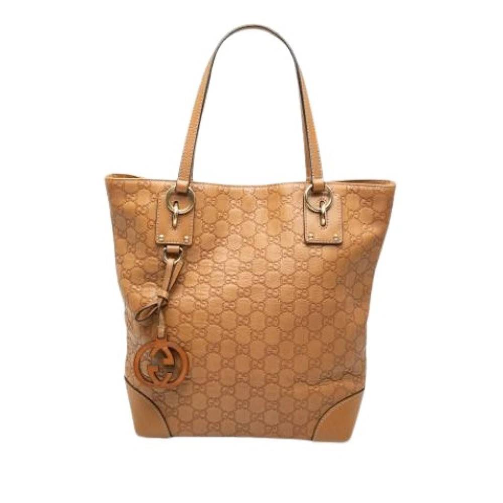 Gucci Vintage Pre-owned Tote Bag - Vintage - Dame - Brun - ONE SIZE - Uld