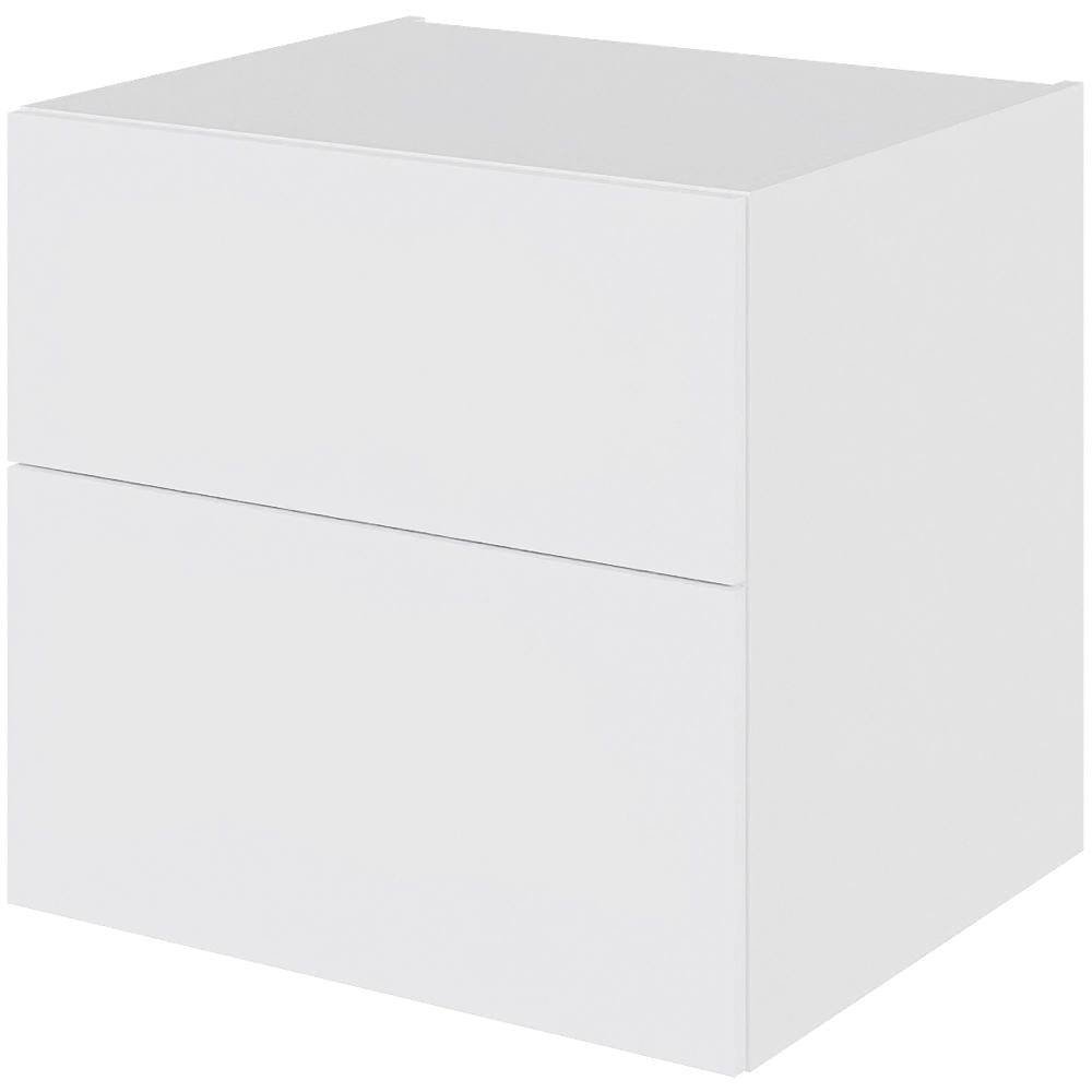 Multi-Living Bad skuffeskab i Hvid Front H: 57,6 cm D: 51 cm med metalforsag i bredde: 60 cm.