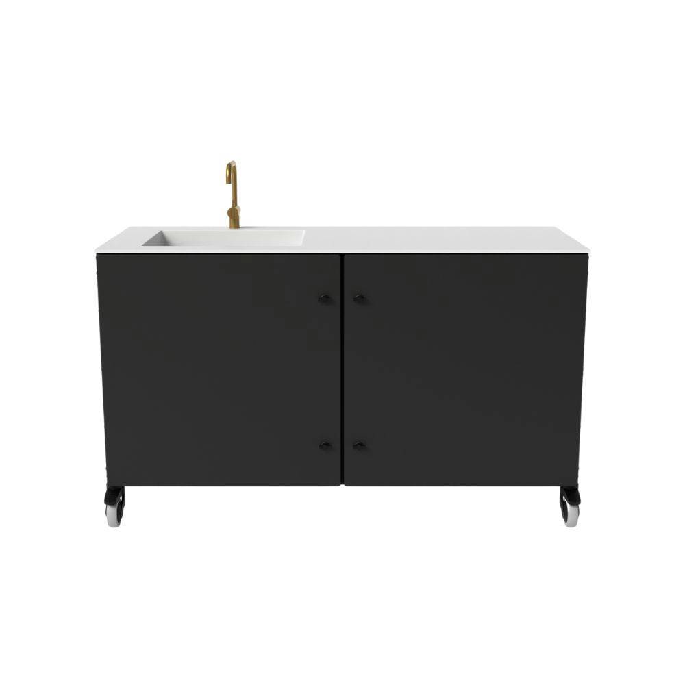 Norrvik 2 Moduler (inkl. vask) Venstre Jet Black