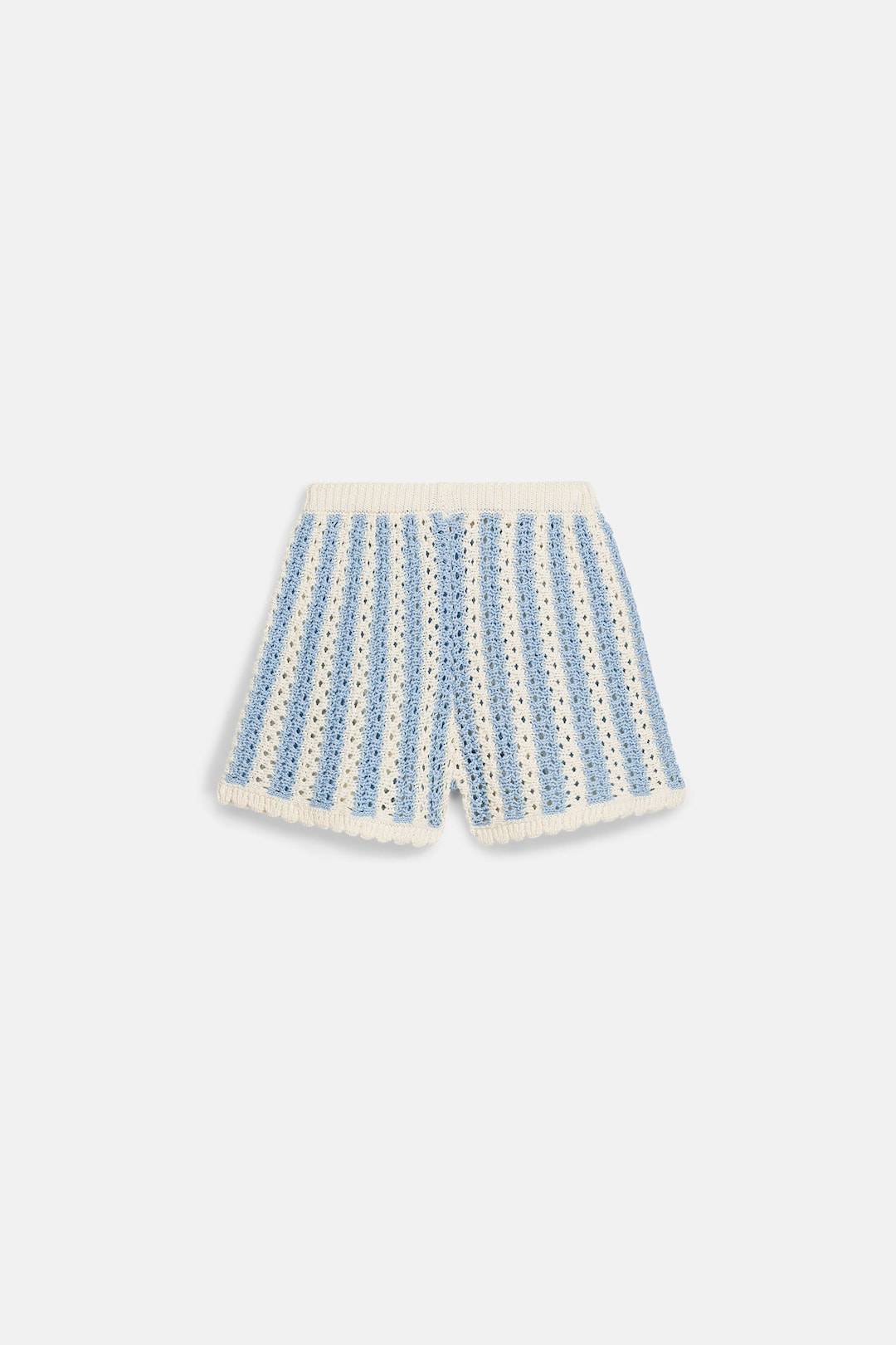 Louise Misha Mekylane Shorts Blue Stripes Blue Stripes 6 Y Blå 6 år Piger