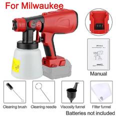 Elektrisk sprøjtepistol til Milwaukee 18V batteri, 800 ml, ledningsfri malersprøjte, automatisk møbel- og stålbelægning, kompatibel med airbrush