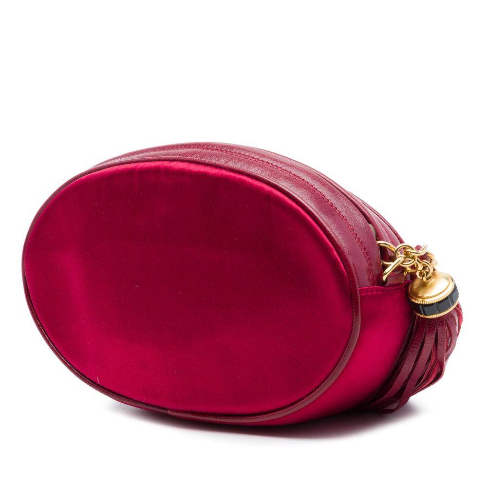 Chanel Vintage Crossbody Bag Stl.  - Burgundy (L 9.50cm x W 16.50cm x D 4cm)