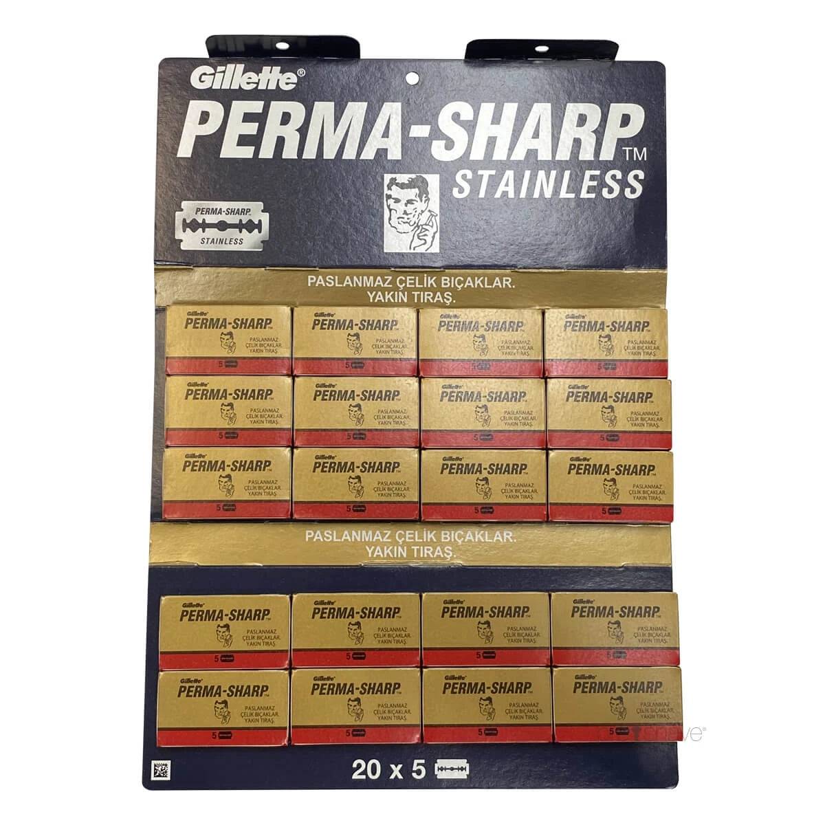 Permasharp Super DE-Barberblade, 1 Stang, 20x5 stk. (100 stk.).