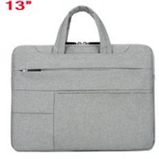 Män portföljer bärbar dator ärm bärväska väska handväska för mac macbook air pro 13 " 14 " 15 " - Grå 13