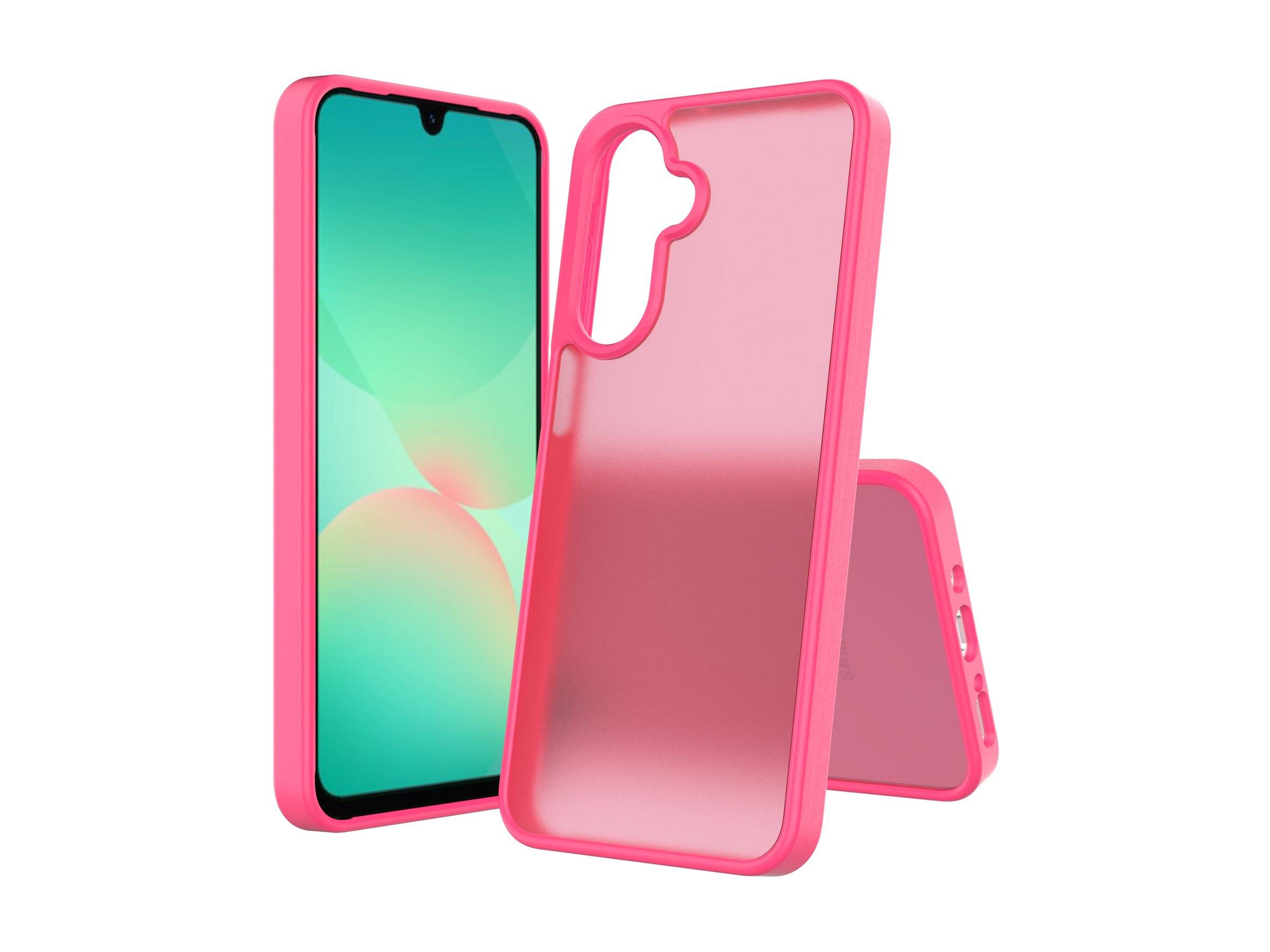 Screenor Icy Beskyttelsescover Klar pink Samsung Galaxy A16, A17, A26 --> På fjernlager, levevering hos dig 22-06-2026