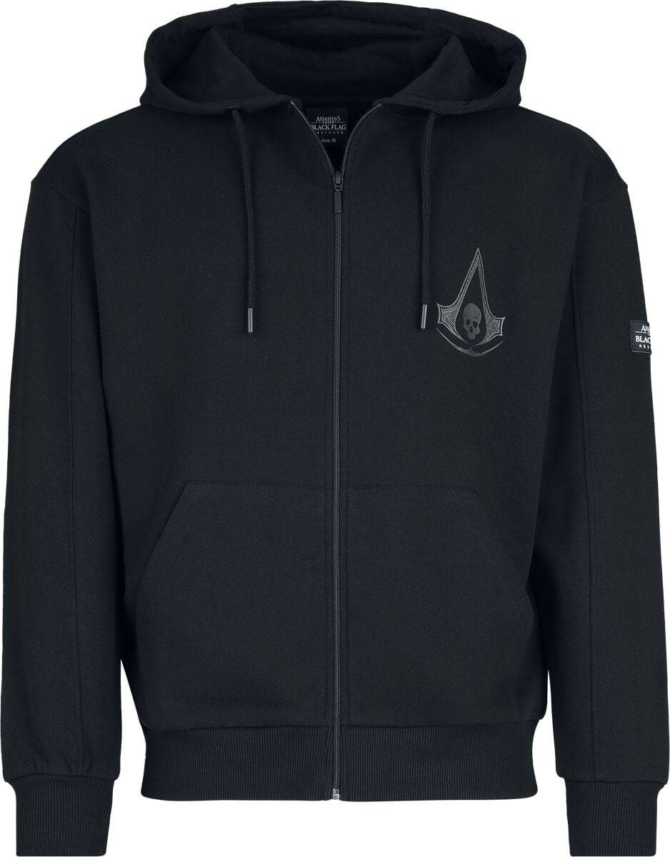 Assassin's Creed Hættetrøje - Black Flag Resynced - S till XXL - Herrer - sort