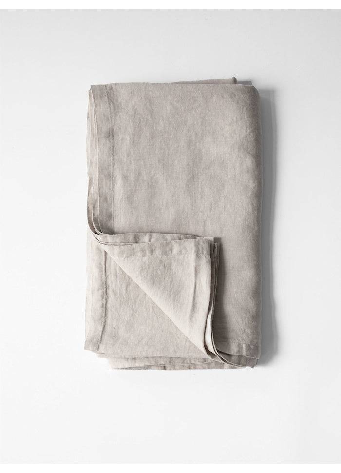 Underlakan linne warm grey, 270x270 cm