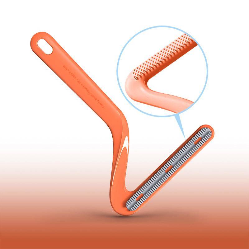 Portable Pellet Lint Remover for Clothing HairBallScraperWool CoatFabric Shaver Brush Pet Hair RemovalManualCleaning Tools 1 pc orange