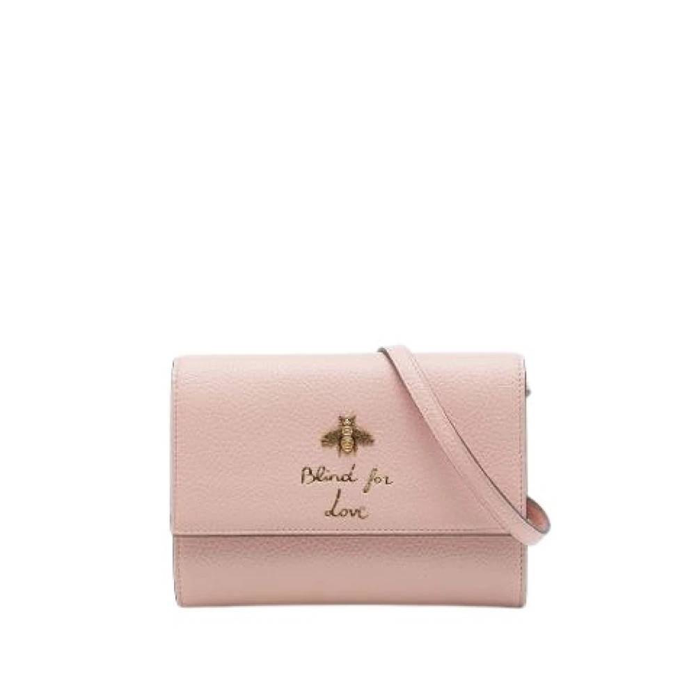 Gucci Vintage Pre-owned Vintage Crossbody Taske - Vintage - Dame - Lyserød - ONE SIZE - Uld