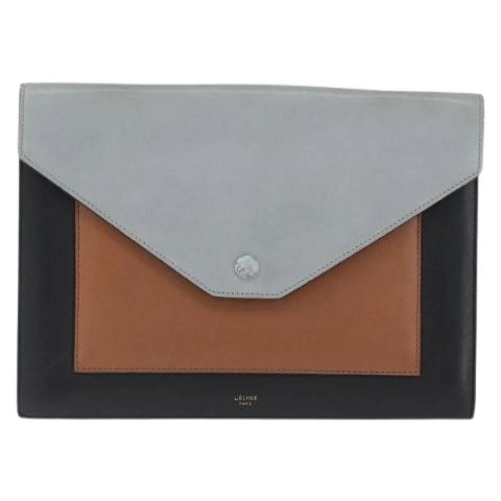 Celine Vintage Pre-owned Pocket envelope skuldertaske - Vintage - Dame - Flerfarvet - ONE SIZE - Uld