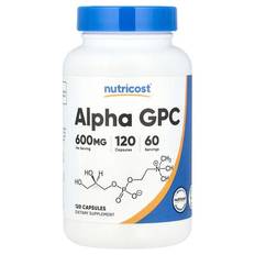 Nutricost  Alpha GPC  600 mg  120 Capsules (300 mg Per Capsule)