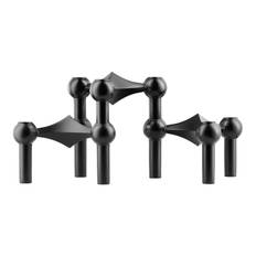 STOFF Nagel Ljusstake  Black 3-pack