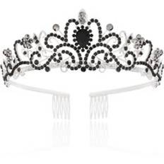 Crystal Wedding Tiara for Women Tiaras for Girls Royal Queen Crown Headband Metal Princess Tiara for Bride Headpieces Birthday