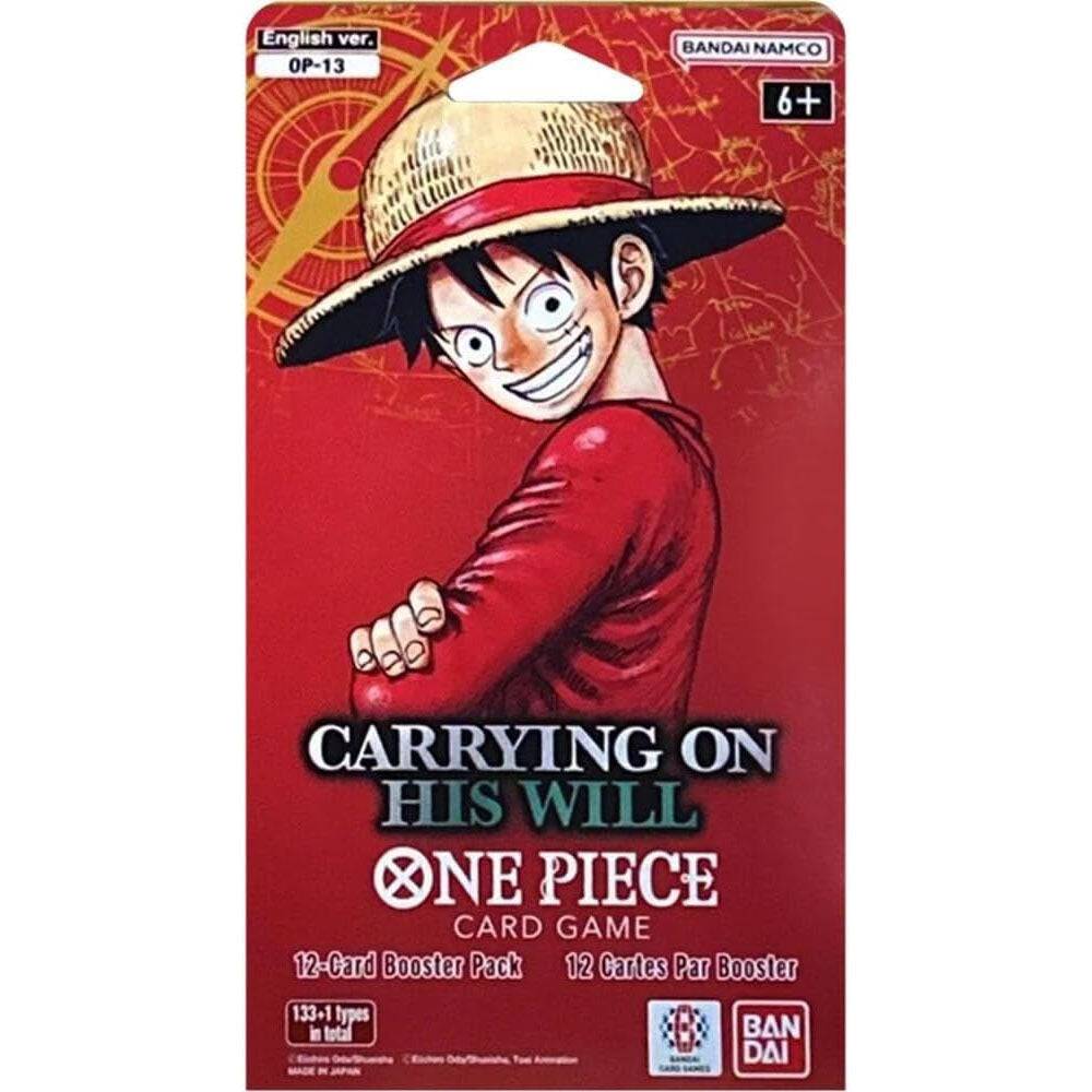 One Piece Card Game: Carrying on His Will Sleeved Booster Pack (OP-13) - Brugtmoms