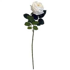Rose, 60cm, hvid, kunstig blomst