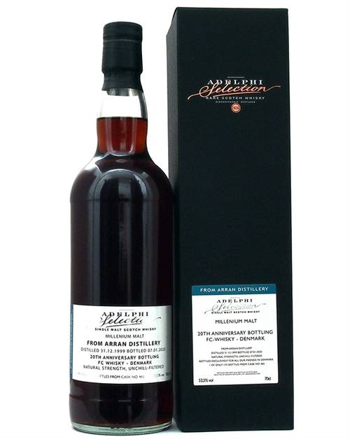 Arran 1999/2020 Adelphi Selection 20 år FC WHISKY Single Malt Scotch Whisky 70 cl 52,5%