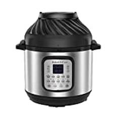 Instant Pot Duo Crisp 5.7L + Air Fryer 11-in-1-Elektro-Multikocher – Schnellkochtopf, Heißluftfritteuse, Slow Cooker, Dampfgarer, Grill, Dörrgerät und Sous-Vide-Maschine