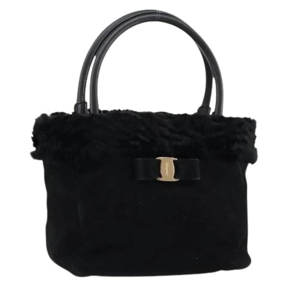 Salvatore Ferragamo Pre-owned - Pre-owned Handväska i mocka Vintage - Dam - ONE Size - Mocka