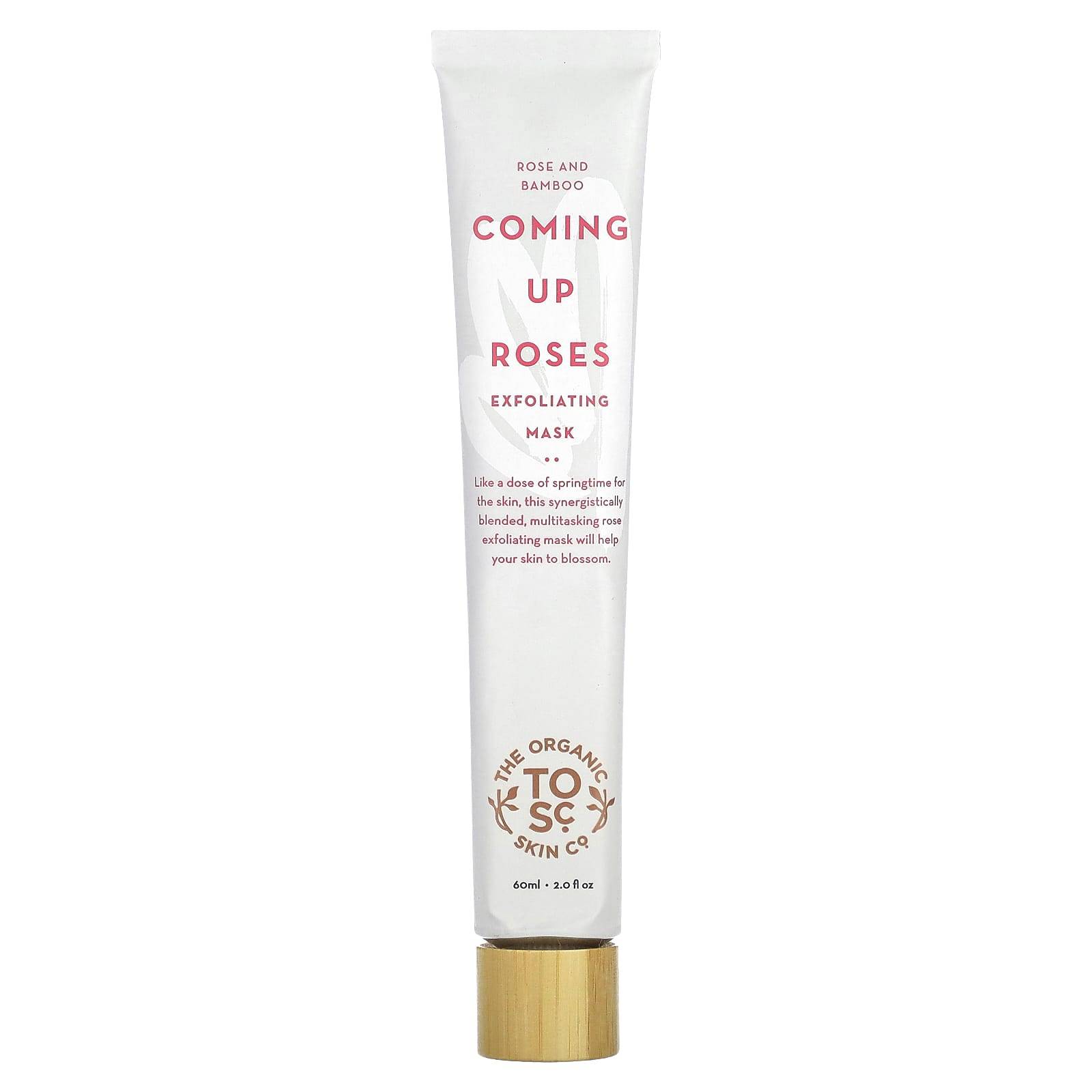 The Organic Skin Co., Coming Up Rose Exfoliating Beauty Mask, Rose & Bamboo, 60Ml(2Fl Oz)