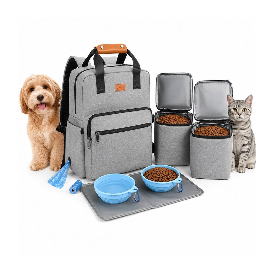 PawsPack Förvaringsryggsäck med Matbehållare | Djurslottet