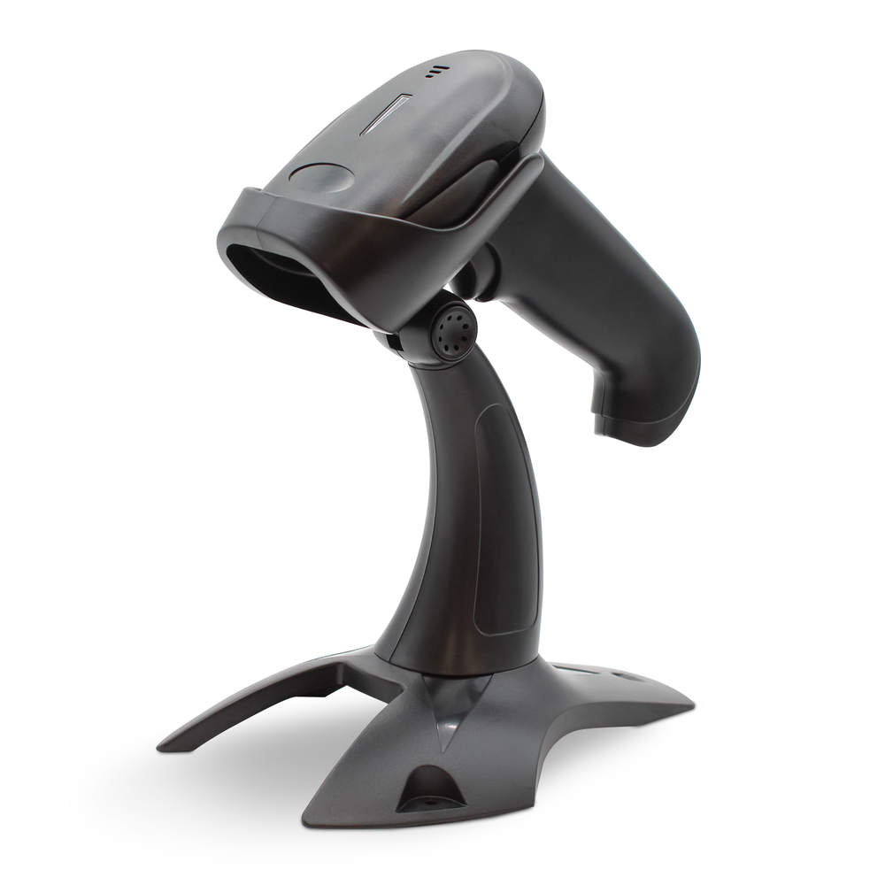 1D og 2D trådløs scanner med holder - 2,4GHz dongle, bluetooth