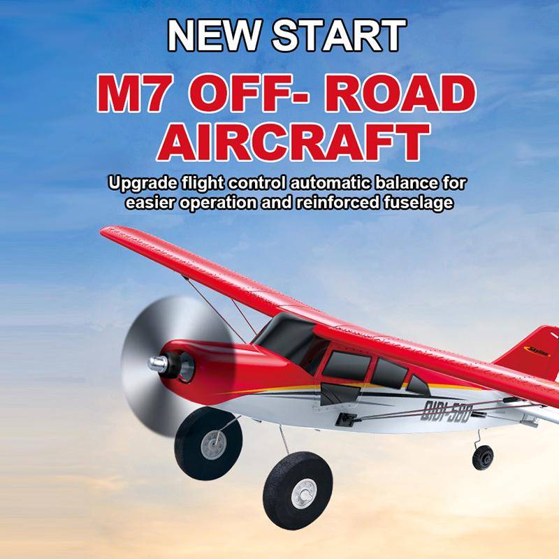 Qidi560 RC-flygplan Moore M7 Off-road 4CH Fjärrkontrollflygplan Borstlöst Flygplansmodell med fast vinge EPP Skum Leksaker för Barn blå