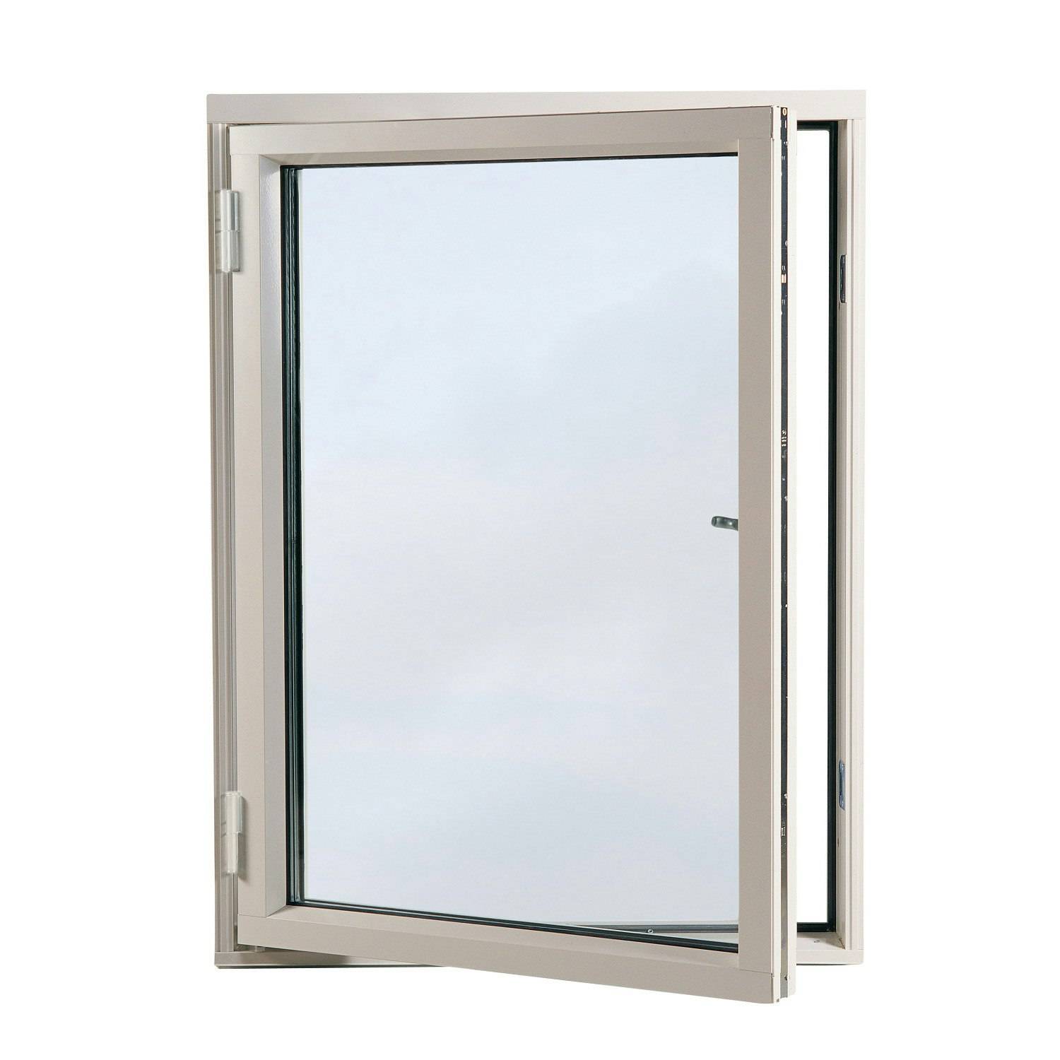 Sidohängt Fönster Elitfönster Original Aluminium BxH: 80x80 cm