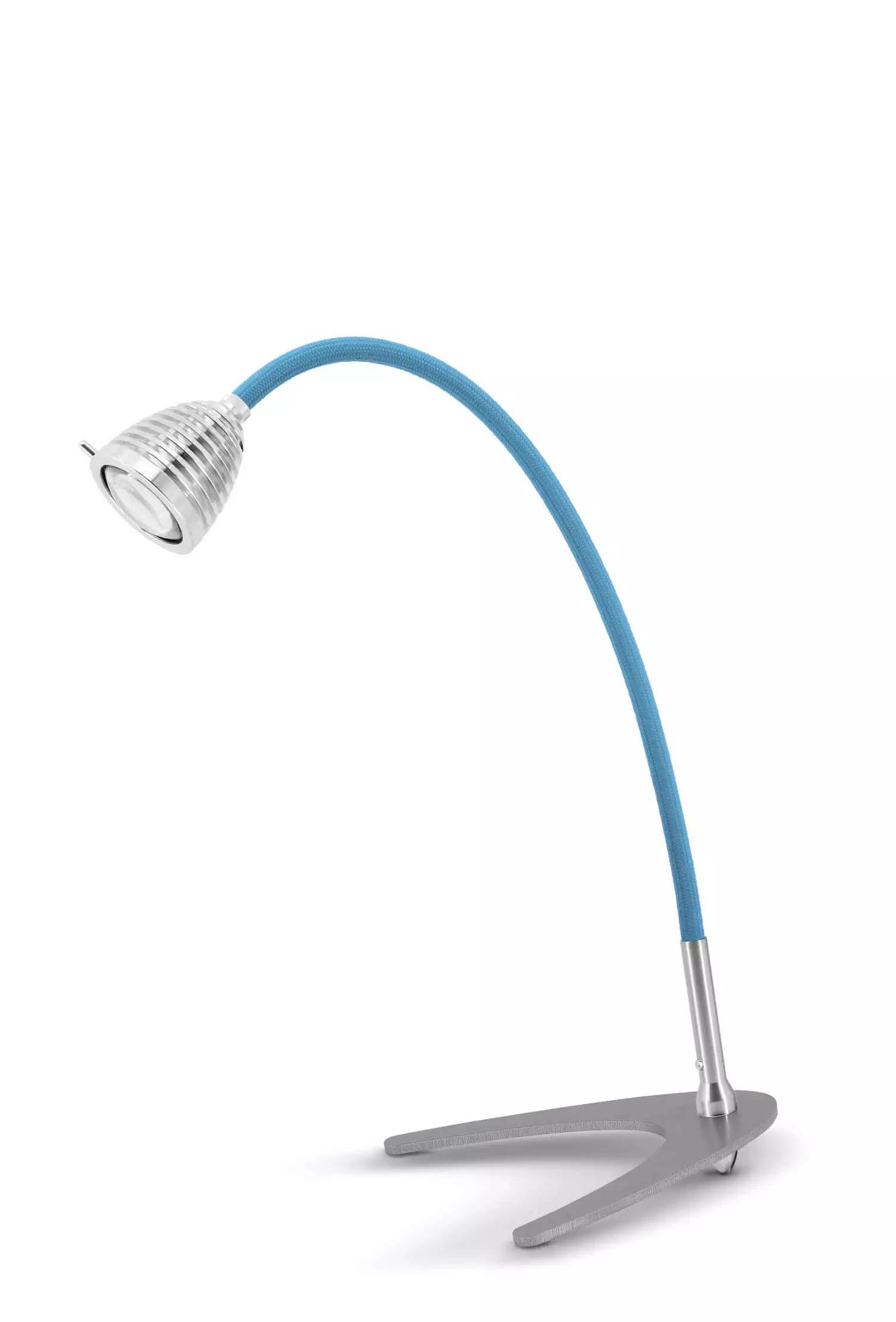 Athene TL bordlampe Less N More - Aluminium / Blå