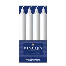Liljeholmens - Kanalljus 20,5 cm 4-pack vit