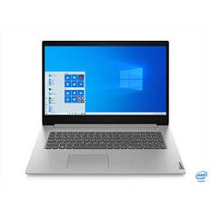 Lenovo IdeaPad 3 17IML05 17.3" HD+ bärbar speldator (Intel Pentium Gold, 4GB RAM, 256GB SSD, Windows 10 Home) - Platinum Grey. QWERTY Tangentbord - Svenskt.