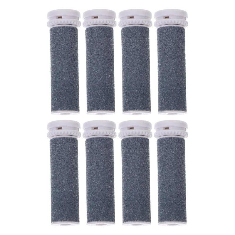 A83G-8Pcs Electric Foot File Replacement Rollers - Extra Coarse Pedicure Tool Heads For Emjoi Micro Pedi