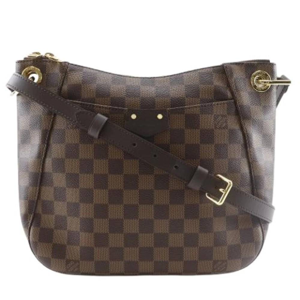 Louis Vuitton Vintage Pre-owned South Bank Damier Canvas Skuldertaske - Vintage - Dame - Brun - ONE SIZE - Uld