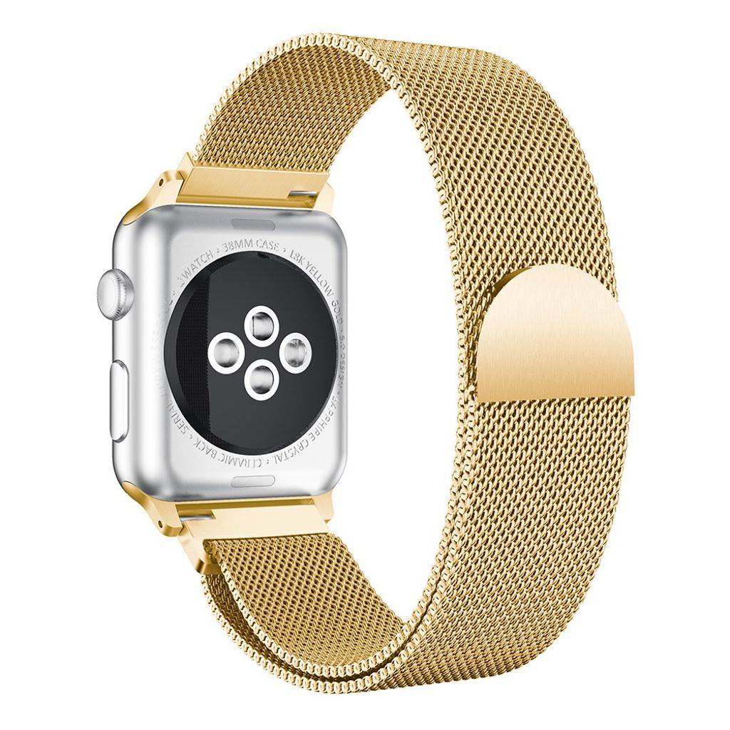 Apple Watch 42/44/46/49mm Klockarmband Milanese - Guld
