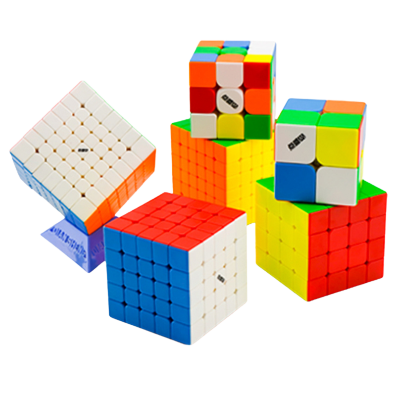 DianSheng 2x2-7x7 Magnetic Speedcubes Bundle Set Stickerless (6 pcs Magic Cube Combo Pack) - Professorterning.