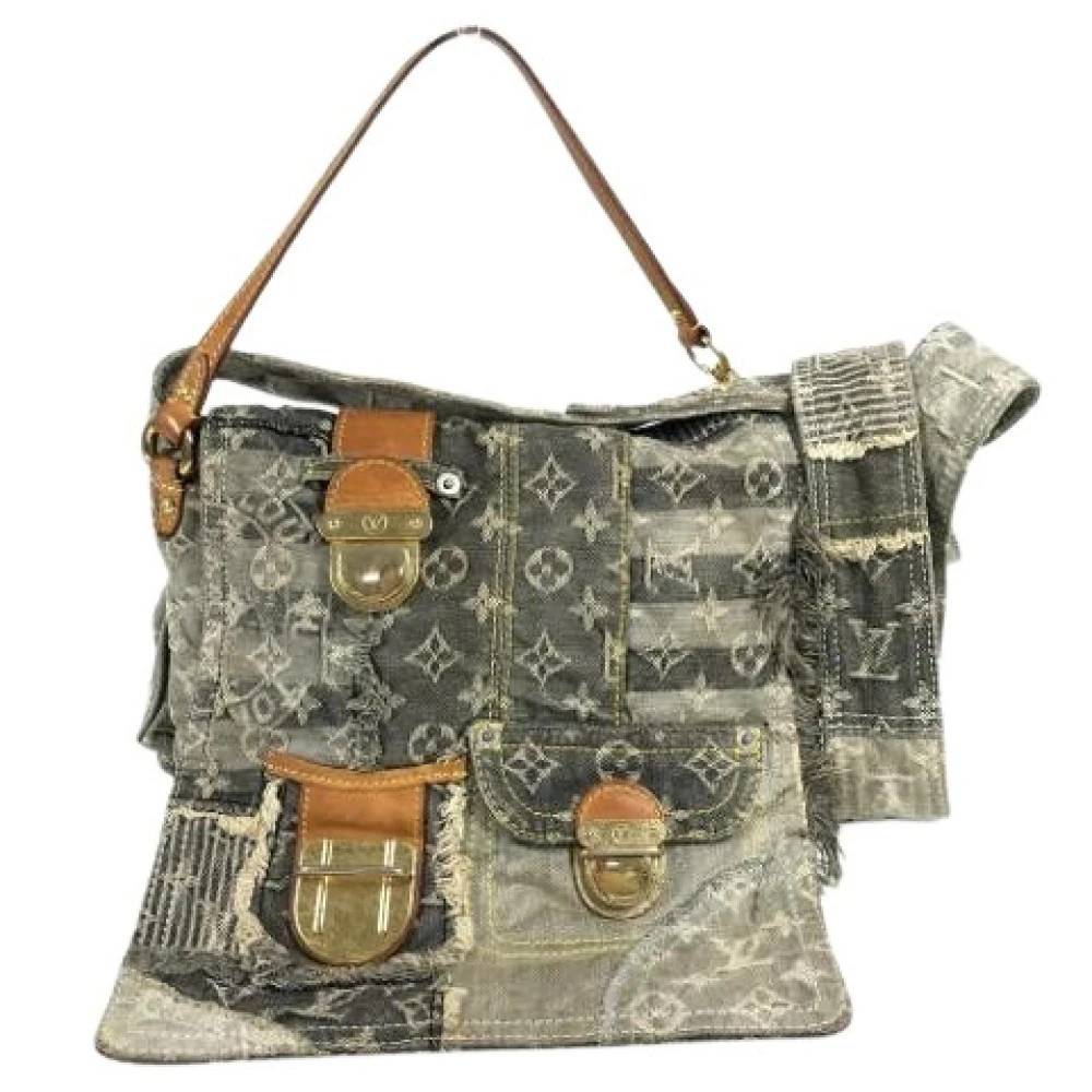 Louis Vuitton Vintage - Pre-owned Vintage Monogram Denim Axelremsväska Vintage - unisex - ONE Size - Denim