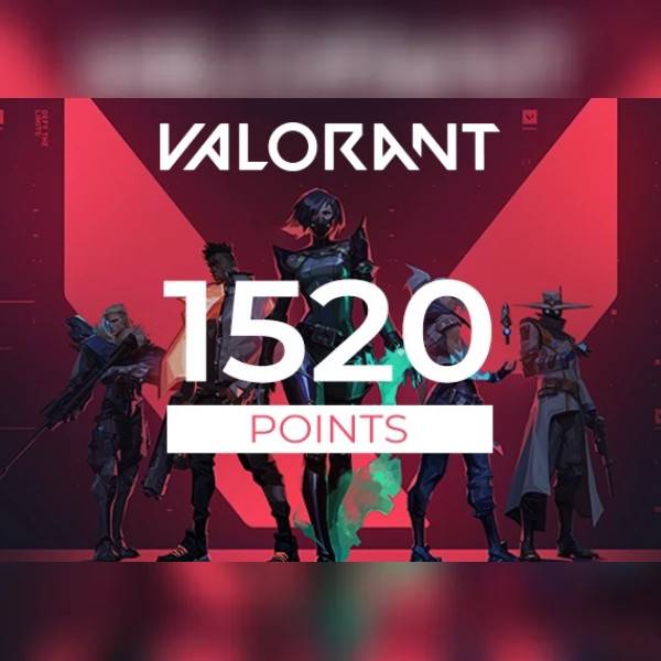 VALORANT Gift Card - 1520 Valorant Points Key - GLOBAL