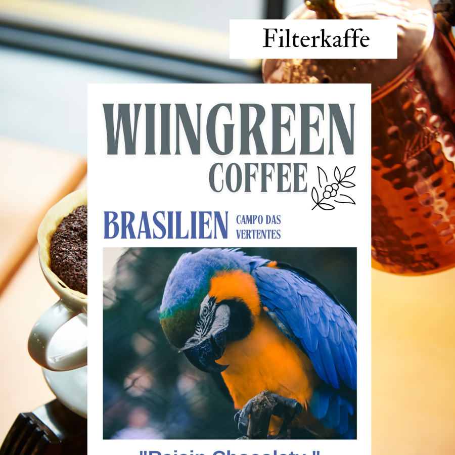 Brasilien Campo Das Vertentes, Friskristet kaffe, hele bønner 250 gr Kværnes til stempelkande (grov)