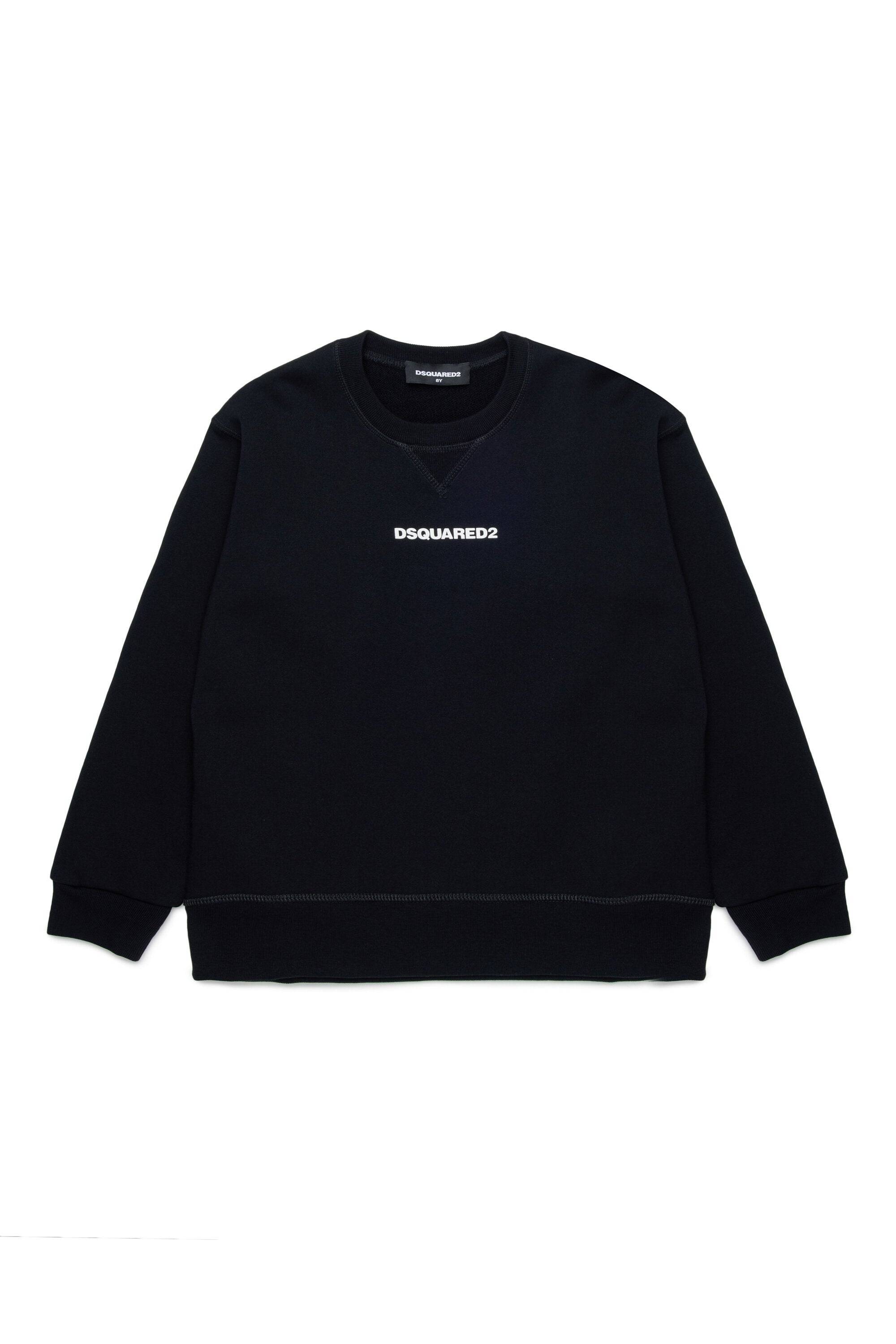 Dsquared2 for Kids - Felpa in cotone con logo - Nero