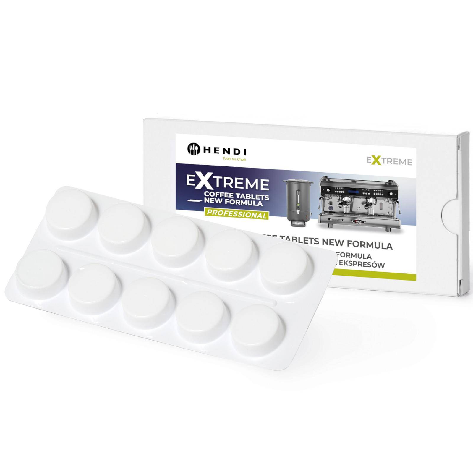 Professional cleaning agent for Extreme Coffee Tablets 10 tablets Hendi 976654