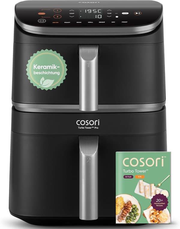 COSORI Turbo Tower Pro 10.8l DualBlaze CAF-DC112-ADE Airfryer