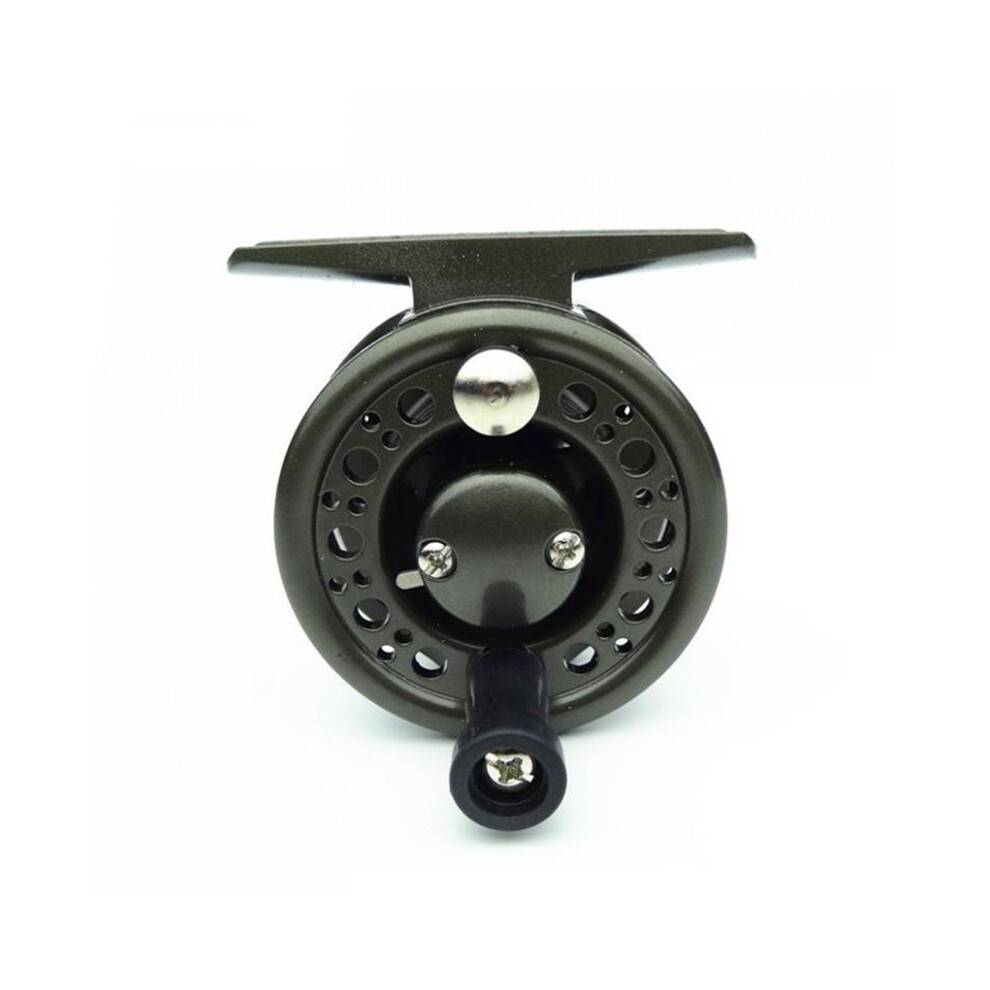 (Black 50)C60 Aluminum Fly Fishing Ice Fishing Reel 21bb 34 60mm Dia Left Hand Right